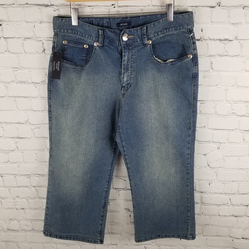 BOGARI | zip fly jean shorts